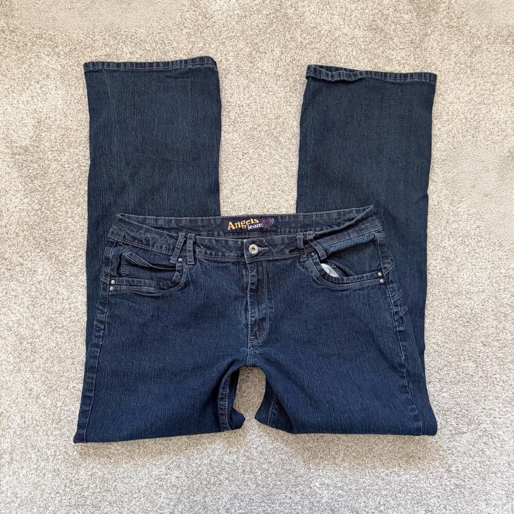 Vintage Angels Embroidered Dark Wash Jeans — Size 18
